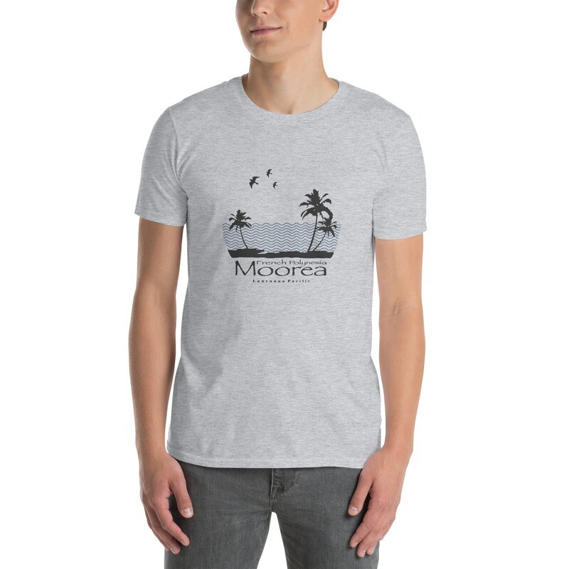 Moorea Beach Palm Trees Short-Sleeve Unisex T-Shirt