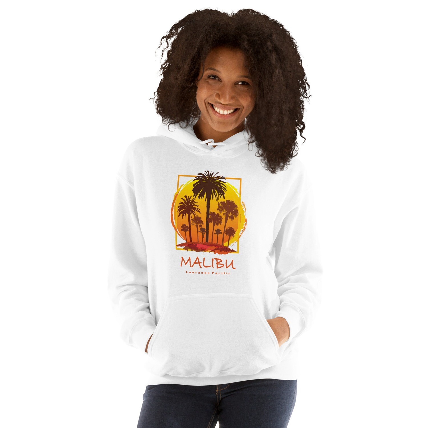 Malibu California Sunset Palms Unisex Hoodie