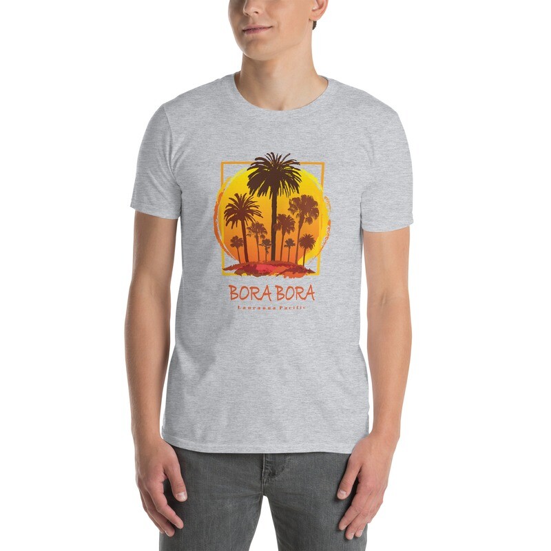 Bora Bora Sunset Palms Short-Sleeve Unisex T-Shirt