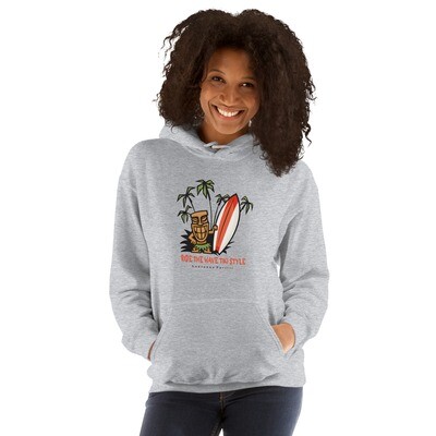 Funny Tiki Surfer Unisex Hoodie