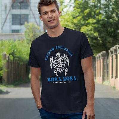 T-Shirt - Bora Bora Tiki Turtle