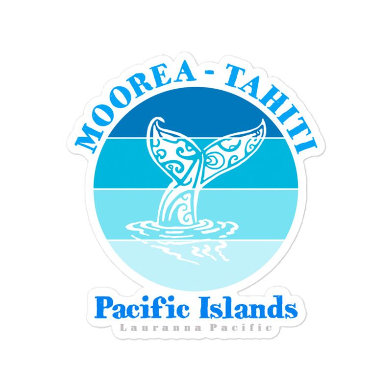 Sticker - Whale Tail Moorea Tahiti
