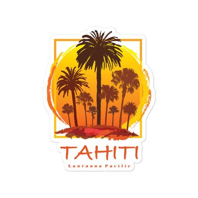 Sticker - Tahiti Sunset Palms