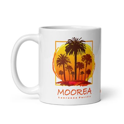 Moorea Sunset Palms Coffee Mug