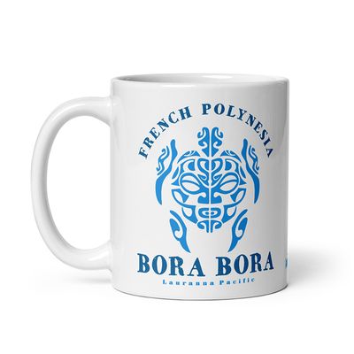 Bora Bora Tiki Turtle Coffee Mug