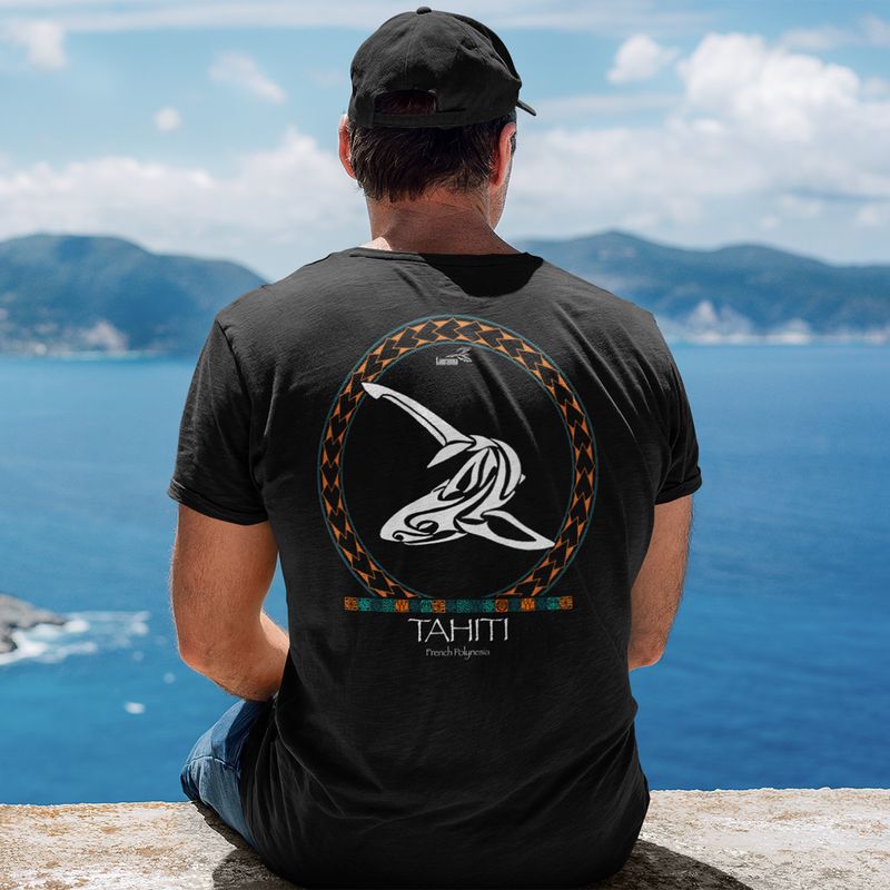 T-Shirt - Shark Symbols Tahiti