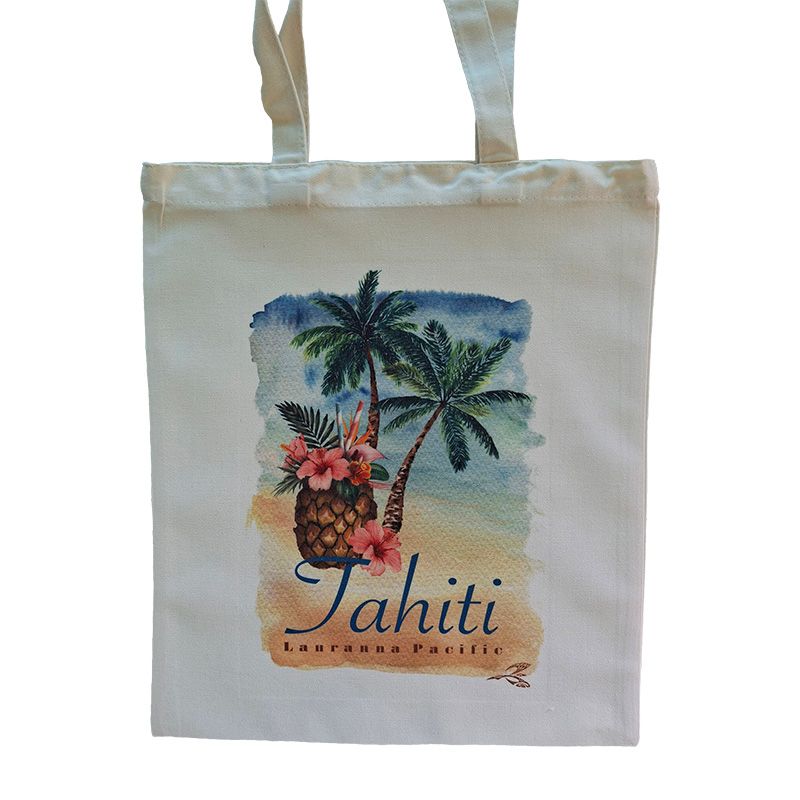 Canvas Tote Bag - Beach Cocktail
