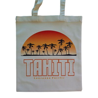 Canvas Tote Bag - Sunset Paradise