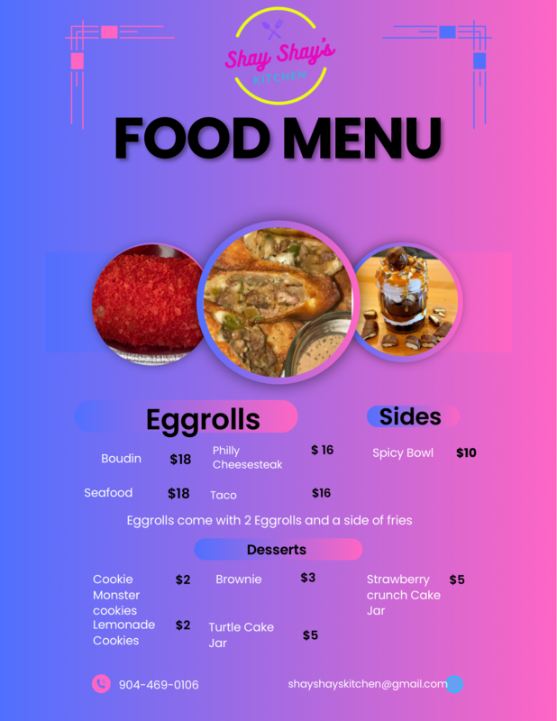 Saturday Menu