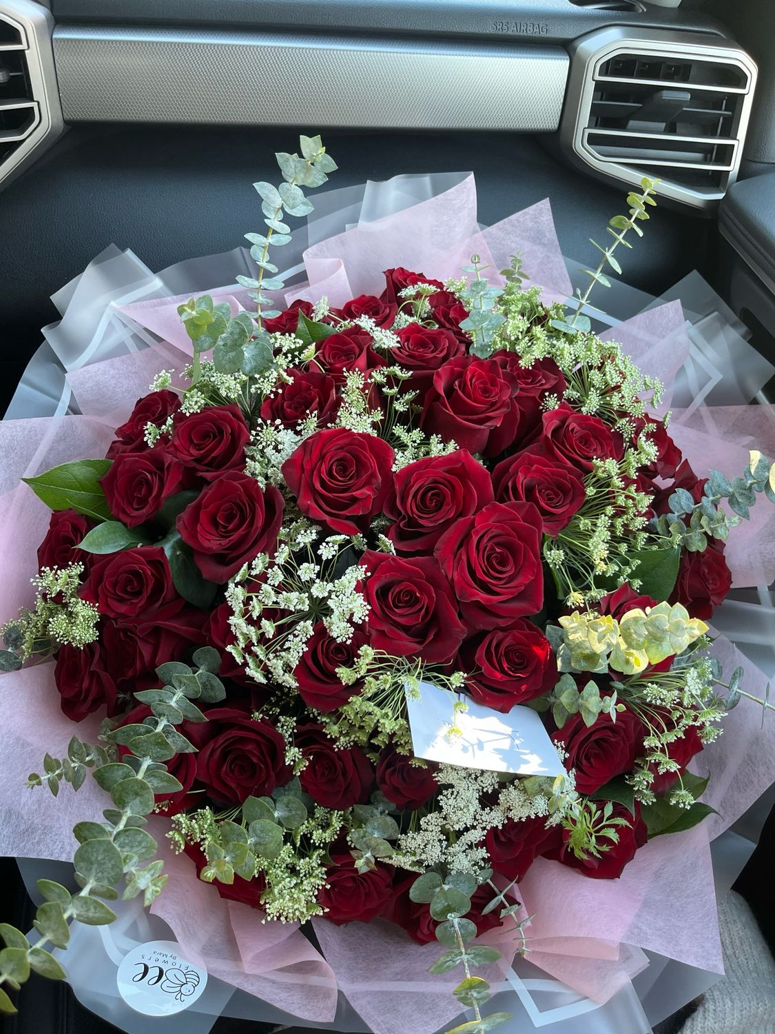 50 Roses With Greenery