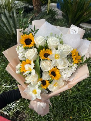 Sunflowers, Roses &amp; Tulips