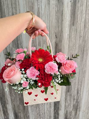 Valentine’s Flower Purse