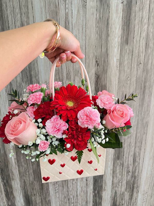Valentine’s Flower Purse