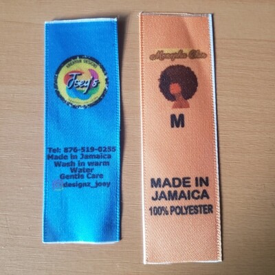 Full-colour sating Clothing tags