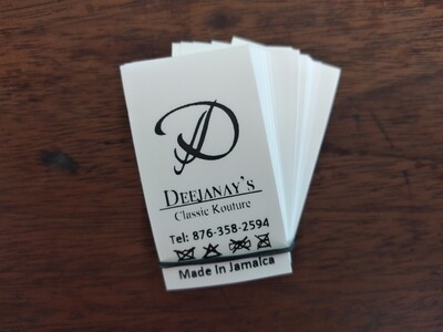 Black and white Nylon tags (promo)