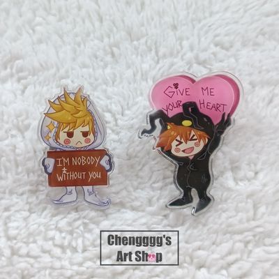 KH Nobody &amp; Heartless Pins