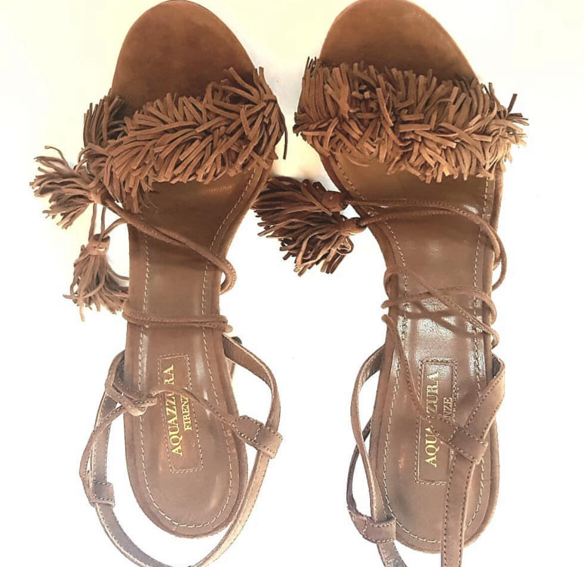 Aquazzurra Tan Sandals