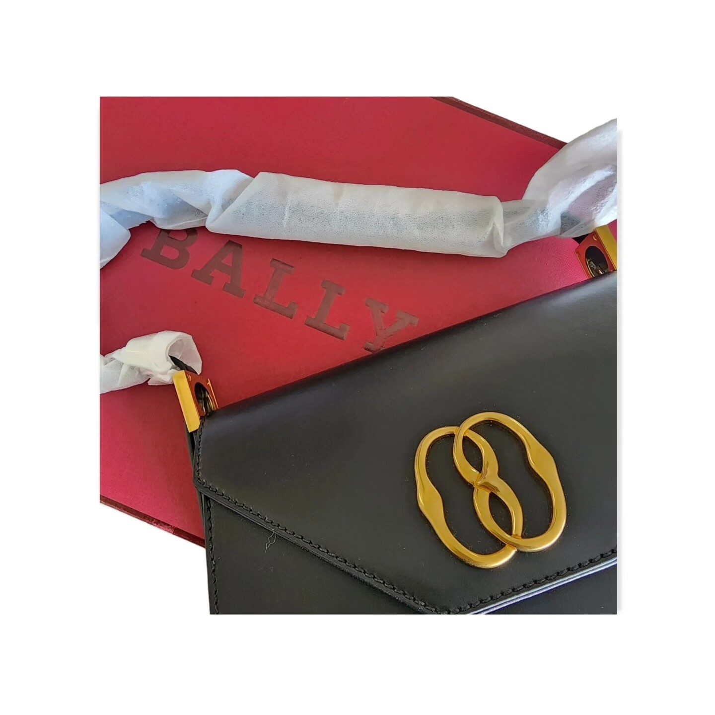 Bally Emblem Calf Leather Bag