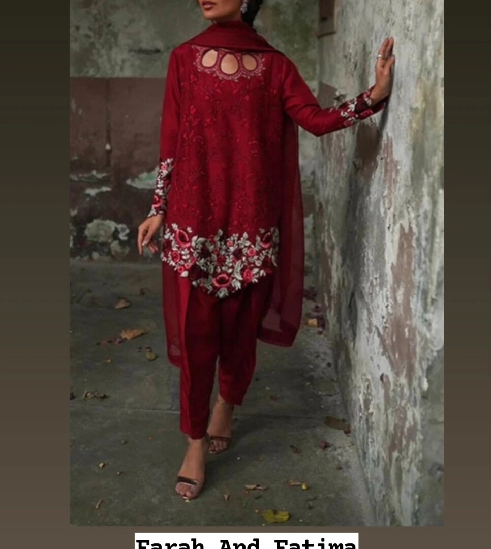 Farah and Fatima 3 Pc Suit