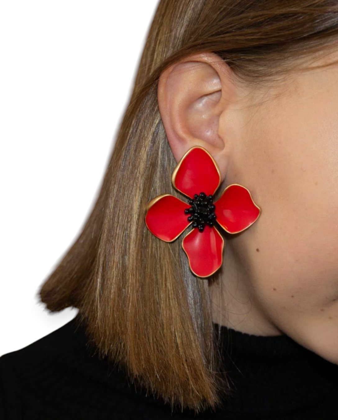 Oscar De La Renta Clip On Earrings