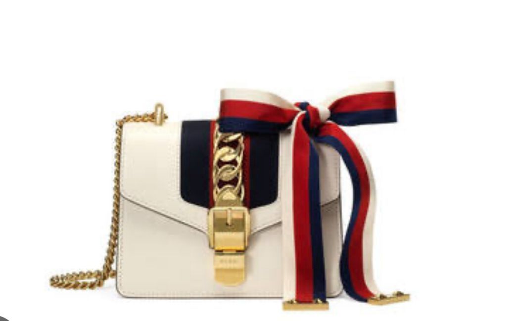 GUCCI Sylvie Leather Mini Chain Bag
