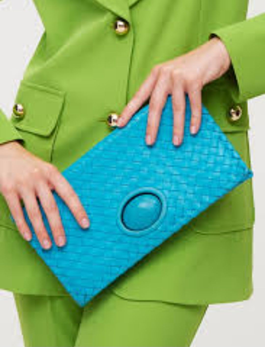 Bottega Venetta  Turn Lock Pouchette