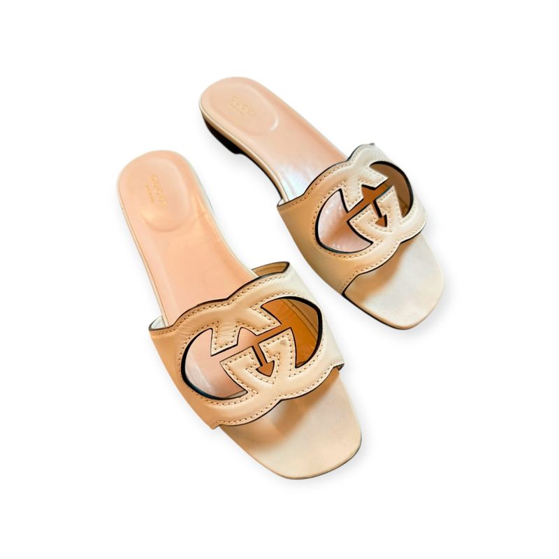 Gucci Interlocking G cut-out slides