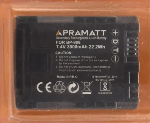 APRAMATT Lithium-ion Battery 7.4V 3000mAh for Canon BP-808