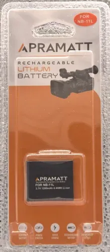 APRAMATT Lithium-ion Battery 3.7V 1200mAh for Canon NB-11L