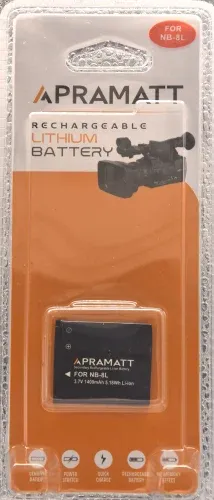 APRAMATT Lithium-ion Battery 3.7V 1400mAh for Canon NB-8L