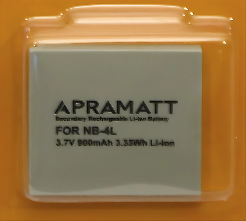 APRAMATT Lithium-ion Battery 3.7V 900mAh for Canon NB-4L