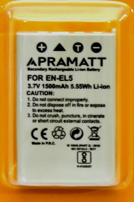 APRAMATT Lithium-ion Battery 3.7V 1500mAh for Nikon EN-EL5