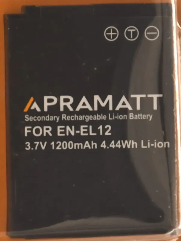 APRAMATT Lithium-ion Battery 3.7V 1200mAh for Nikon EN-EL12