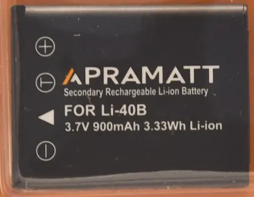 APRAMATT Lithium-ion Battery 3.7V 900mAh for Olympus Li-40B