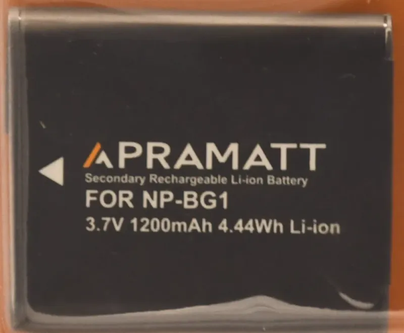 APRAMATT Lithium-ion Battery 3.7V 1200mAh for Sony NP-BG1