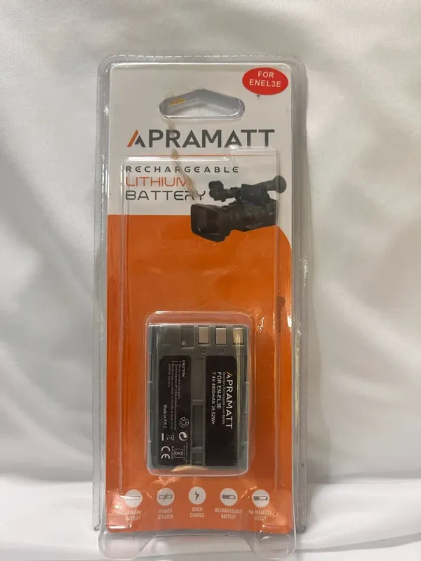 APRAMATT Lithium-ion Battery 7.4V 3200mAh for Nikon EN-EL3E