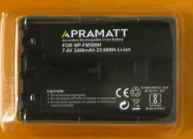 APRAMATT Lithium-ion Battery 7.4V 3200mAh for Sony NP-FM500H