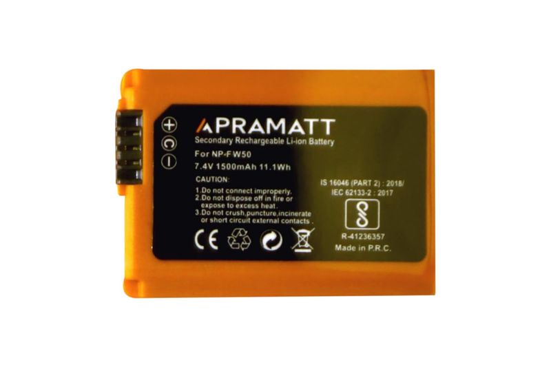 APRAMATT Lithium-ion Battery 7.4V 1500mAh for Sony NP-FW50