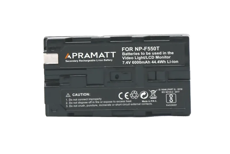 APRAMATT Lithium-ion Battery 7.4V 3600mAh for Sony NP-F550T
