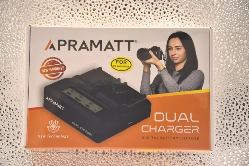 APRAMATT Dual LCD Battery Charger for Panasonic VW-VBD58