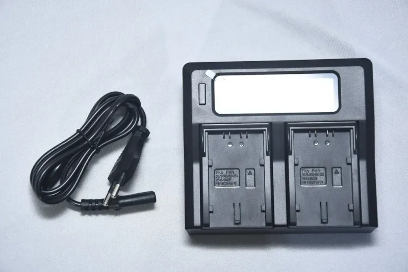 APRAMATT Dual LCD Battery Charger for Panasonic VW-VBD58