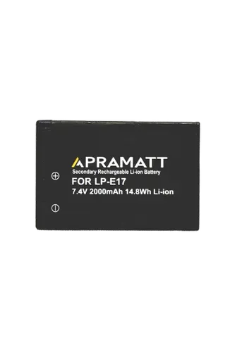 APRAMATT Lithium-ion Half Decoded Battery 7.4V 1600mAh for Canon LP-E17