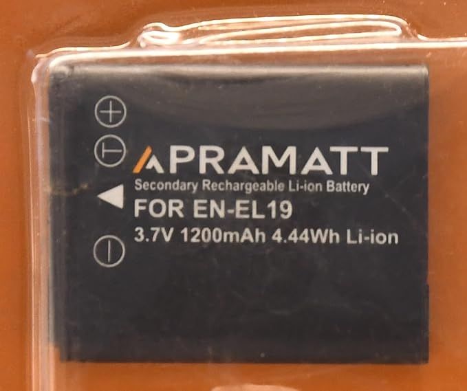 APRAMATT Lithium-ion Battery 3.7V 1200mAh for Nikon EN-EL19