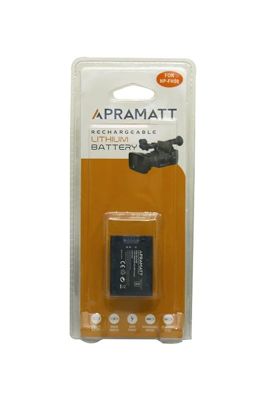 APRAMATT Lithium-ion Battery 7.4V 3000mAh for Sony NP-FH50