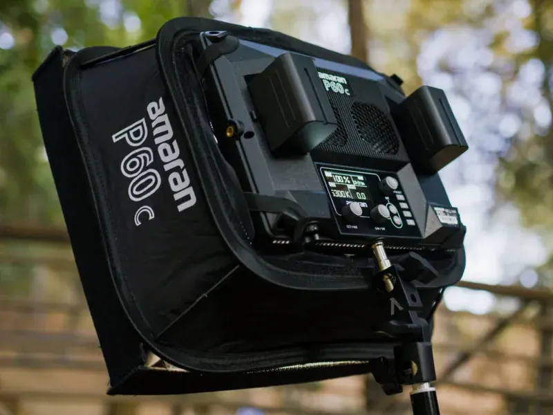 Aputure LED Panel Light 60W RGBWW Lensed Color 2500-7500K amaran P60c APA0139A10