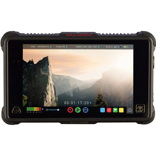 Atomos 4K HDMI Recording Monitor 7inch 1980x1200 HDMI2.0 Ninja Inferno ATOMNFN01