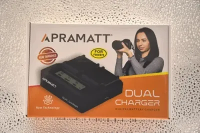 APRAMATT Dual LCD Charger for Sony NP-F960 BC-960D