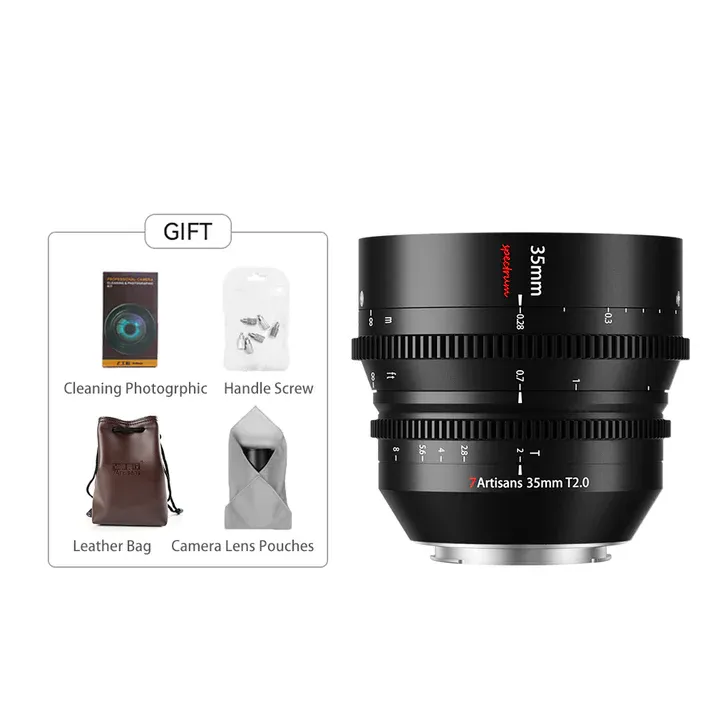 7artisans Photoelectric Spectrum Prime Cine Lens 35mm T2.0 Full Frame Z-mount C403B