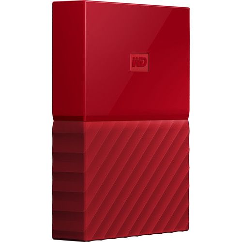 Western Digital External Portable Hard Drive 2TB USB 3.0 My Passport WDBYVG0020BRD (Red)