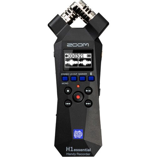ZOOM Portable Handy Recorder 32-Bit-Float with Accessibility and Onboard X/Y H1essential